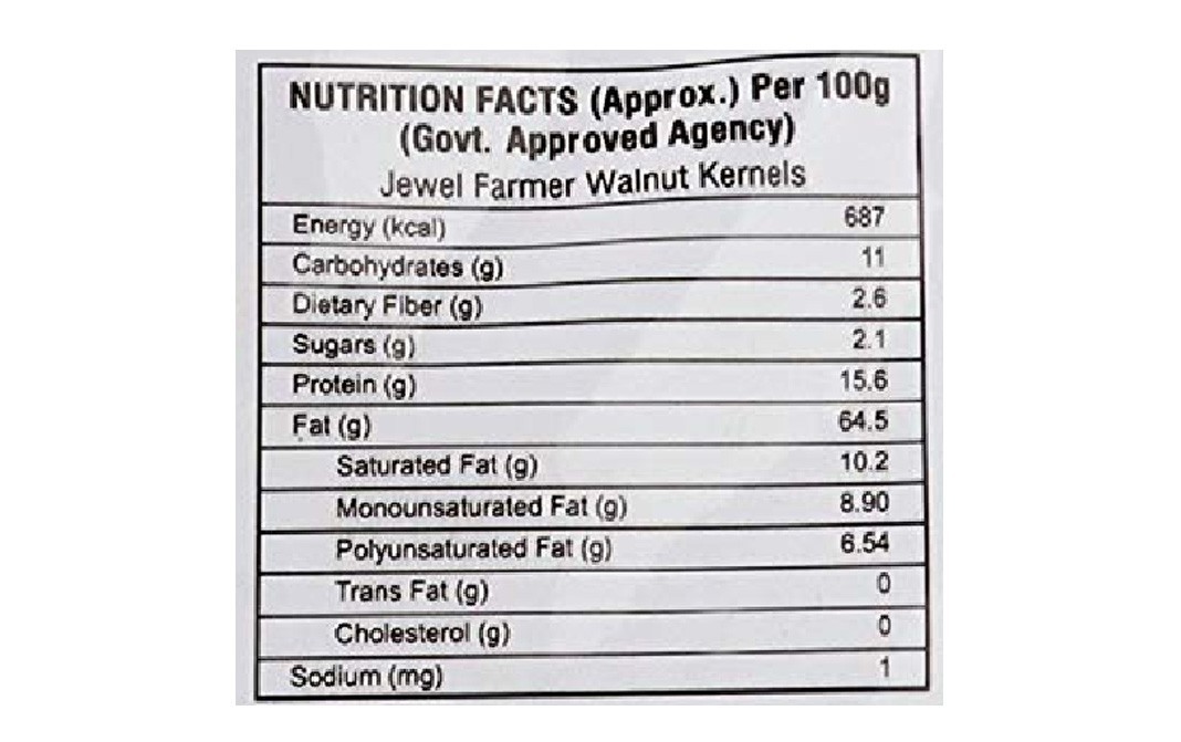 Jewel Farmer Walnuts (Walnut Kernels)   Box  250 grams